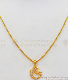 Valentine Couple Heart Diamond Pendant Gold Short Chain Collections SMDR628 Valentine Couple Heart Diamond Pendant Gold Short Chain Collections SMDR628