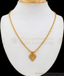 V For Victory Name Letter Pendant One Gram Gold Short Chain Collections SMDR641 V For Victory Name Letter Pendant One Gram Gold Short Chain Collections SMDR641