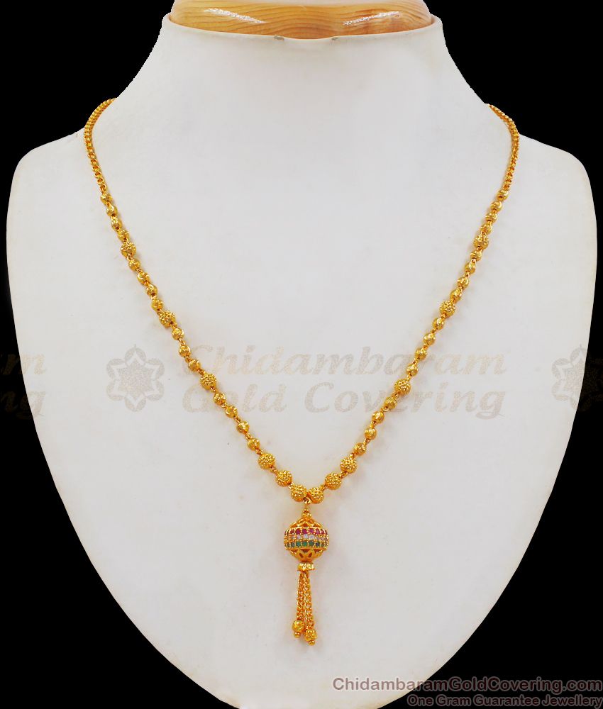 Simple Design Gold Pendent Short Chain Collections SMDR653 Simple Design Gold Pendent Short Chain Collections SMDR653