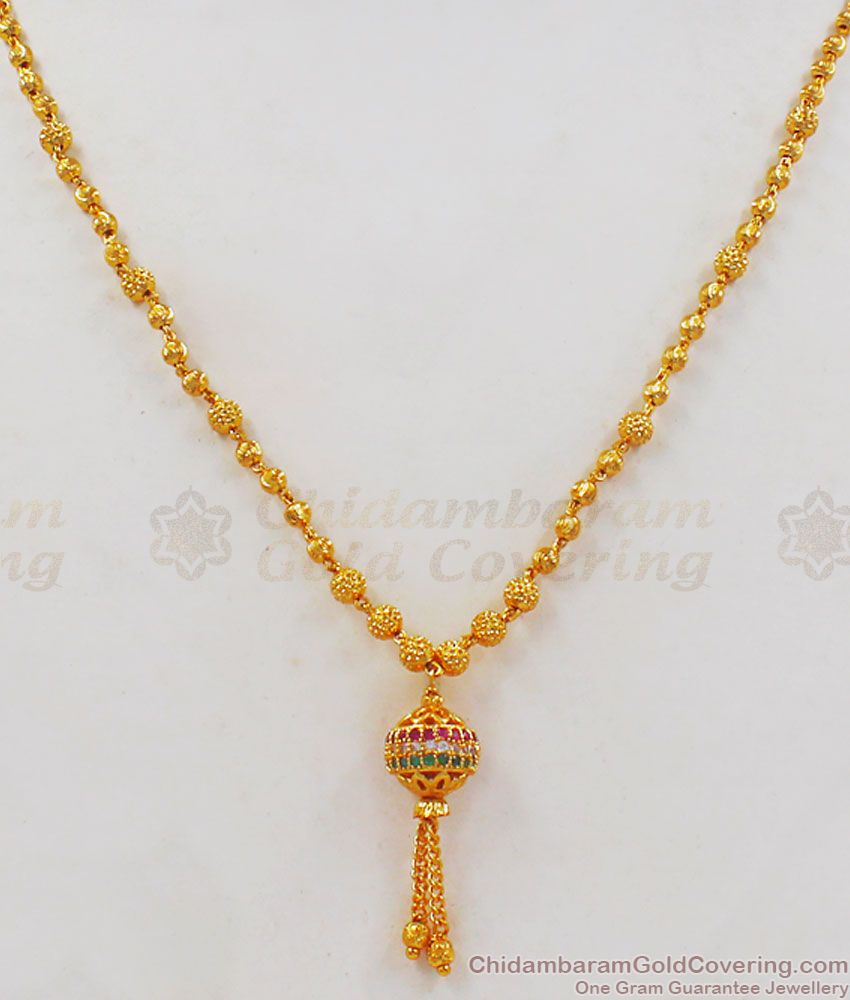 Simple Design Gold Pendent Short Chain Collections SMDR653 Simple Design Gold Pendent Short Chain Collections SMDR653