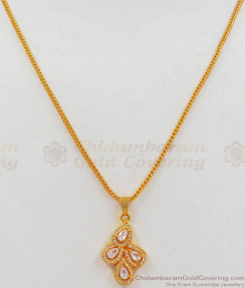 Grapes Pattern AD White Stone Pendant Gold Short Chain SMDR675 Grapes Pattern AD White Stone Pendant Gold Short Chain SMDR675
