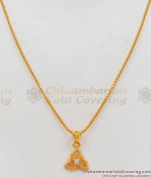 New Flower Design Single White Stone Pendant Gold Short Chain SMDR685 New Flower Design Single White Stone Pendant Gold Short Chain SMDR685