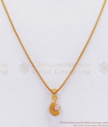 Simple Daily Wear Gold Plated Small Dollar Chain Shop Online SMDR705
