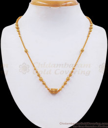 Stylish Gold Beaded Small Dollar Chain 1 Gram Jewelry SMDR708 Stylish Gold Beaded Small Dollar Chain 1 Gram Jewelry SMDR708
