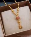 Stylish Ruby Ball Gold Pendant Chain Shop Online SMDR709