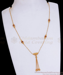18 Inch Thin Gold Imitation Pendant Plain Designer Chain SMDR713 18 Inch Thin Gold Imitation Pendant Plain Designer Chain SMDR713