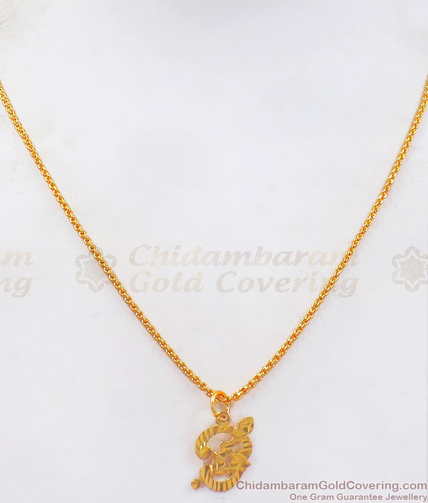 Latest One Gram Gold Murugan Om Dollar Chain SMDR725