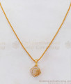 Flower Model White Stone Gold Pendant Chain Shop Online SMDR732 Flower Model White Stone Gold Pendant Chain Shop Online SMDR732