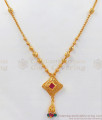 Beautiful Multi Stone Triangle Pendant Chain Ladies Imitation Jewellery SMDR744