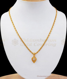 Stunning White Gem Stone Leaf Gold Pendant Chain SMDR758 Stunning White Gem Stone Leaf Gold Pendant Chain SMDR758