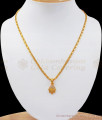 Trendy Gold Plated Diamond Stone Pendant Chain SMDR759