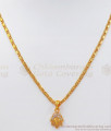 Trendy Gold Plated Diamond Stone Pendant Chain SMDR759