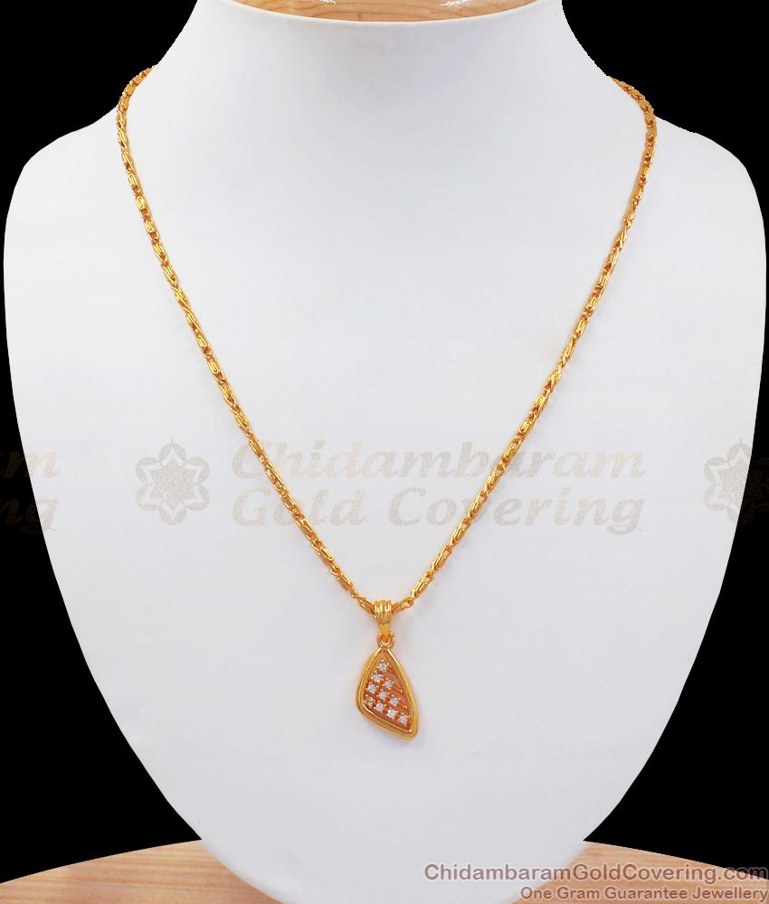 Atlantis Design Mini Pendant Gold Plated Chain SMDR763