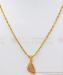 Atlantis Design Mini Pendant Gold Plated Chain SMDR763