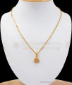Lovable Full Diamond Stone Heart Shaped Gold Pendant Chain SMDR771 Lovable Full Diamond Stone Heart Shaped Gold Pendant Chain SMDR771
