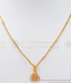 Lovable Full Diamond Stone Heart Shaped Gold Pendant Chain SMDR771 Lovable Full Diamond Stone Heart Shaped Gold Pendant Chain SMDR771