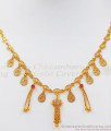 Stylish Hanging Beads Gold Plated Small Dollar Chain SMDR777