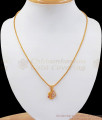 Beautiful Swan Design Gold Imitation Dollar Chain Multi Stone SMDR788