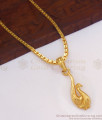 24K Gold Tone Swan Shaped Pendant Chain Shop Online SMDR790