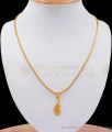 24K Gold Tone Swan Shaped Pendant Chain Shop Online SMDR790