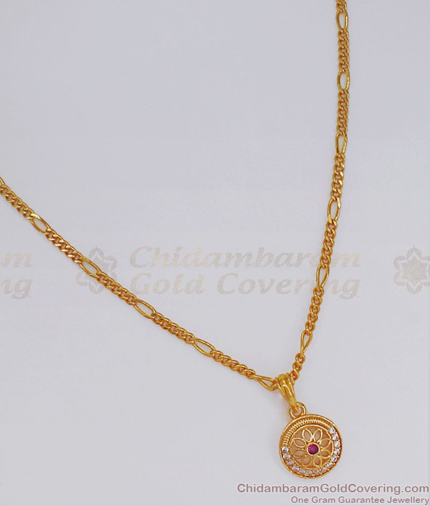 Light Weight Guaranteed Gold Pendant Chain SMDR796