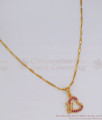 Beautiful Gold Pendant Chain With Ruby AD Stone  SMDR798