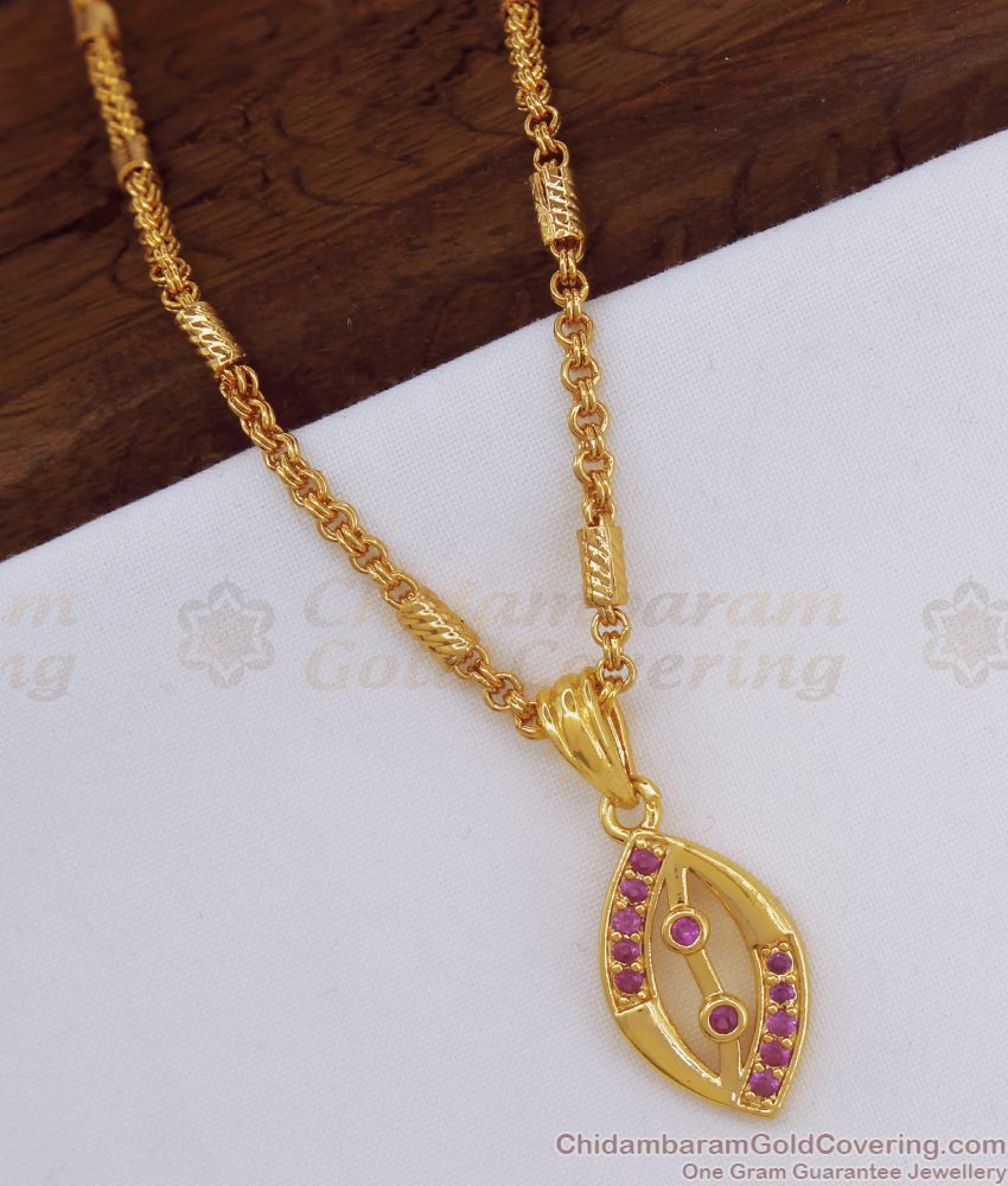 Trendy Real Gold Look Pendant Chain Shop Online SMDR809