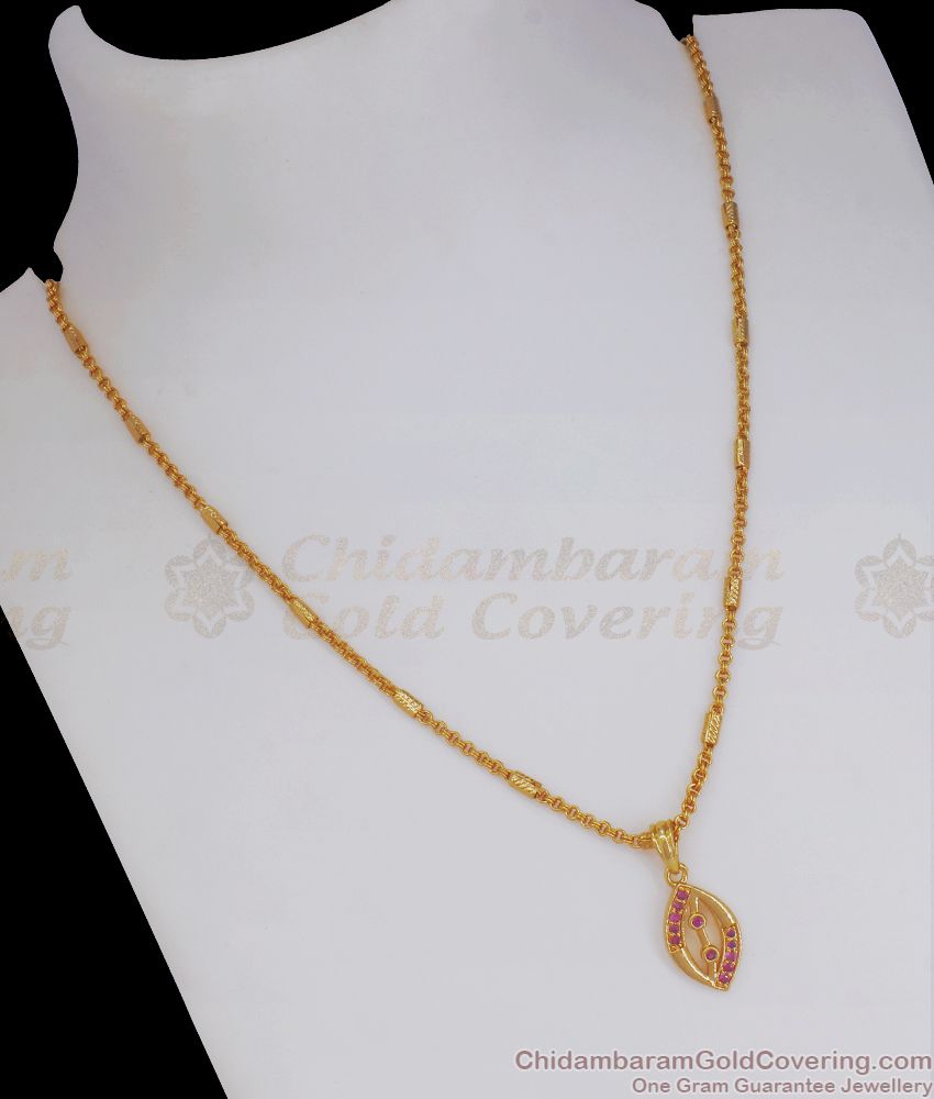 Trendy Real Gold Look Pendant Chain Shop Online SMDR809