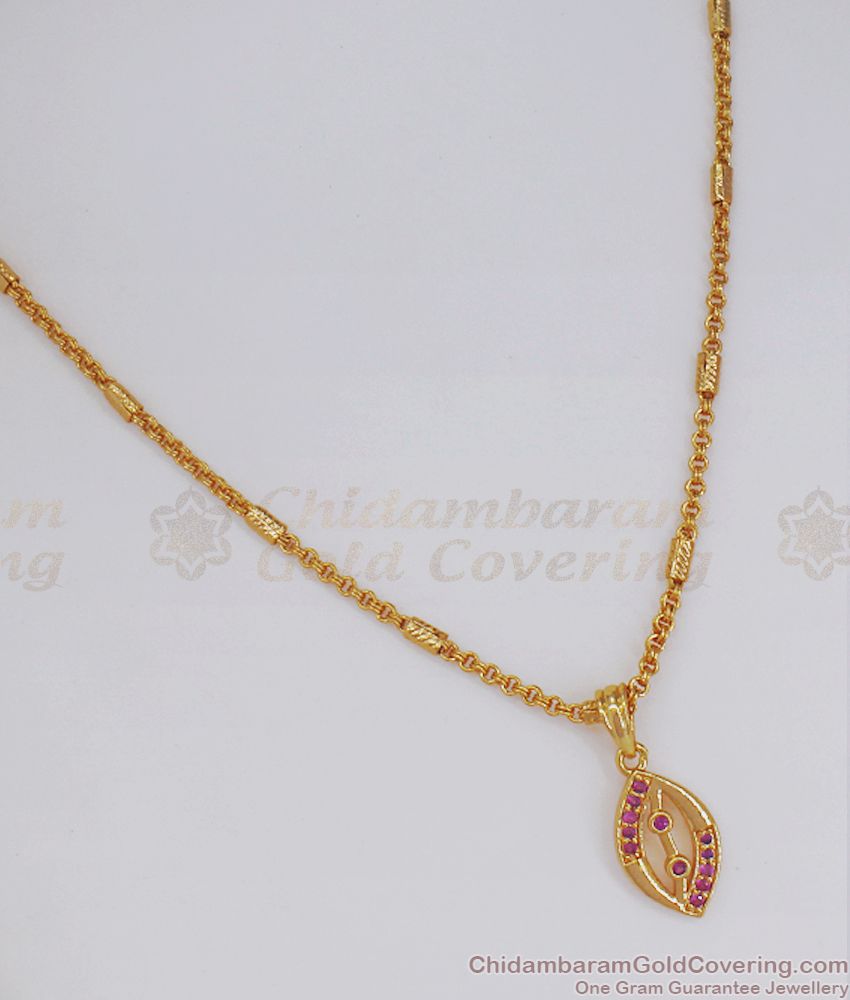 Trendy Real Gold Look Pendant Chain Shop Online SMDR809