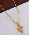 Daily Wear One Gram Gold Pendant Chain SMDR811