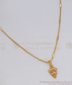 Daily Wear One Gram Gold Pendant Chain SMDR811
