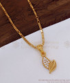 Buy Online One Gram Gold Pendant Chain For Office Wear SMDR812