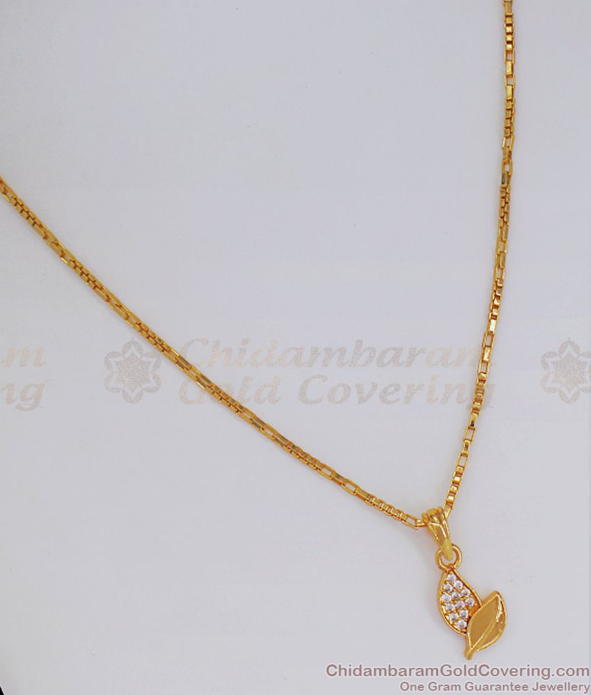 Buy Online One Gram Gold Pendant Chain For Office Wear SMDR812