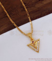 Attractive Gold Locket With Chain For Ladies SMDR813