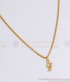 Slim Daily Wear Gold Plated Om Pendant Chain Shop Online SMDR815