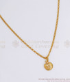 Daily Wear Gold Plated Small Pendant Chain Apple Design SMDR816