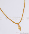 1 Gram Gold Small Pendant With Chain At Affordable Price SMDR818