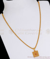 New Pattern Gold Pendant Chain With Ruby Stone SMDR828