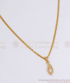 Trendy 1 Gram Gold Locket Chain For Office Wear SMDR830