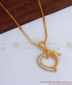 Cute Dolphin Gold Imitation Pendant With Thin Chain SMDR837