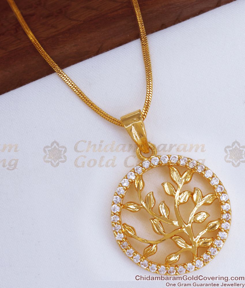 Unique One Gram Gold Pendant Chain Shop Online SMDR842