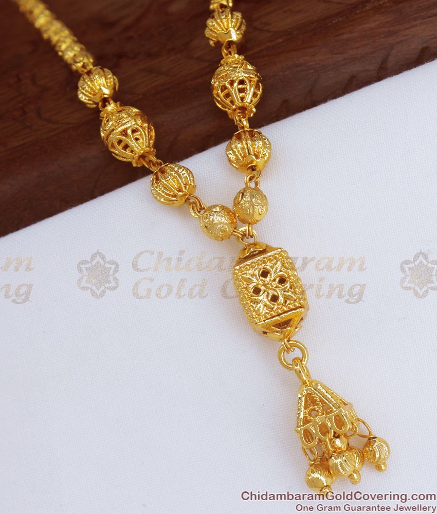 1 Gram Gold Plated Single Line Mangalsutra Traditional Wear SMDR847