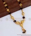 Daily Wear Black Beaded Gold Plated Mangalsutra Shop Online SMDR848