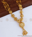 One Gram Gold Black Beads Triple Layer Mangalsutra SMDR850