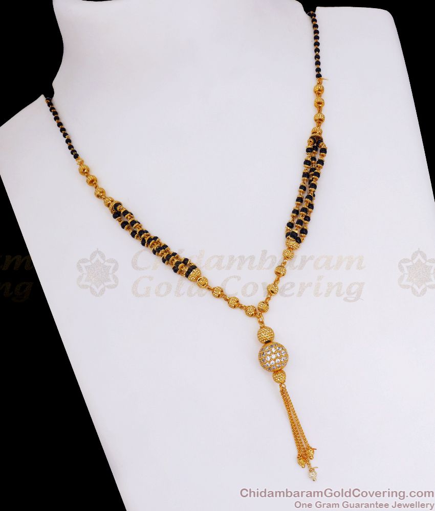 One Gram Gold Mangalsutra Collections Short Chain Shop Online SMDR853