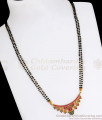 Traditional Gold Mangalsutra Short Chain Multi Stone Pendant SMDR855