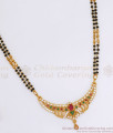 Traditional Gold Plated Mangalsutra Pendant Short Chain SMDR859