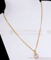 Grand Diamond Pendant One Gram Gold Chain Shop Online SMDR877