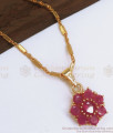 Beautiful Gold Imitation Pendant Jewelry Ruby Stone Design SMDR882