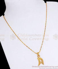 Letter A Design Gold Pendant Chain Shop Online SMDR884 Letter A Design Gold Pendant Chain Shop Online SMDR884